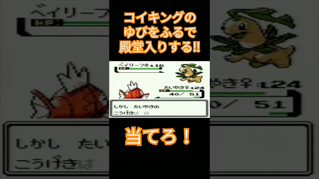 【ポケモン金銀】コイキングのゆびをふるで殿堂入りを目指す。ポケモン1匹縛りプレイ‼コイキング君に決めた‼【縛りプレイ】#ポケモン金銀 #コイキング #ゆびをふる #縛りプレイ #ゲーム実況