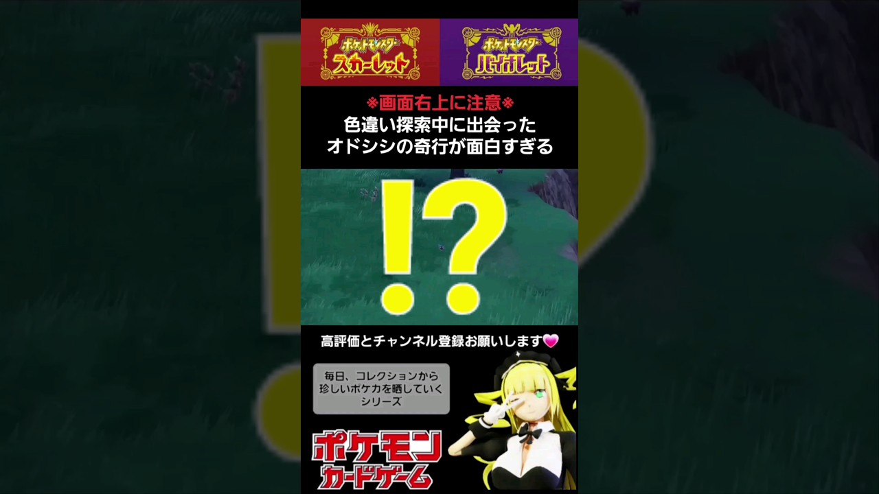【ポケモンSV】色違い探索中に出会ったオドシシの奇行でアレを連想してしまった新人VTuber【色違い外伝】