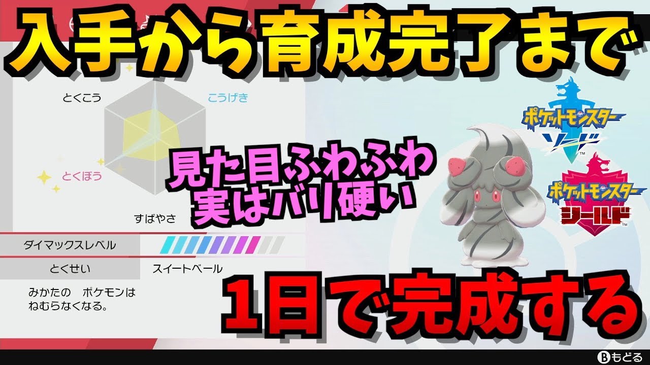 【入手から】出現率アップ中！この動画を見れば育成済みマホイップができます！【ポケモン剣盾/ポケモンソードシールド】