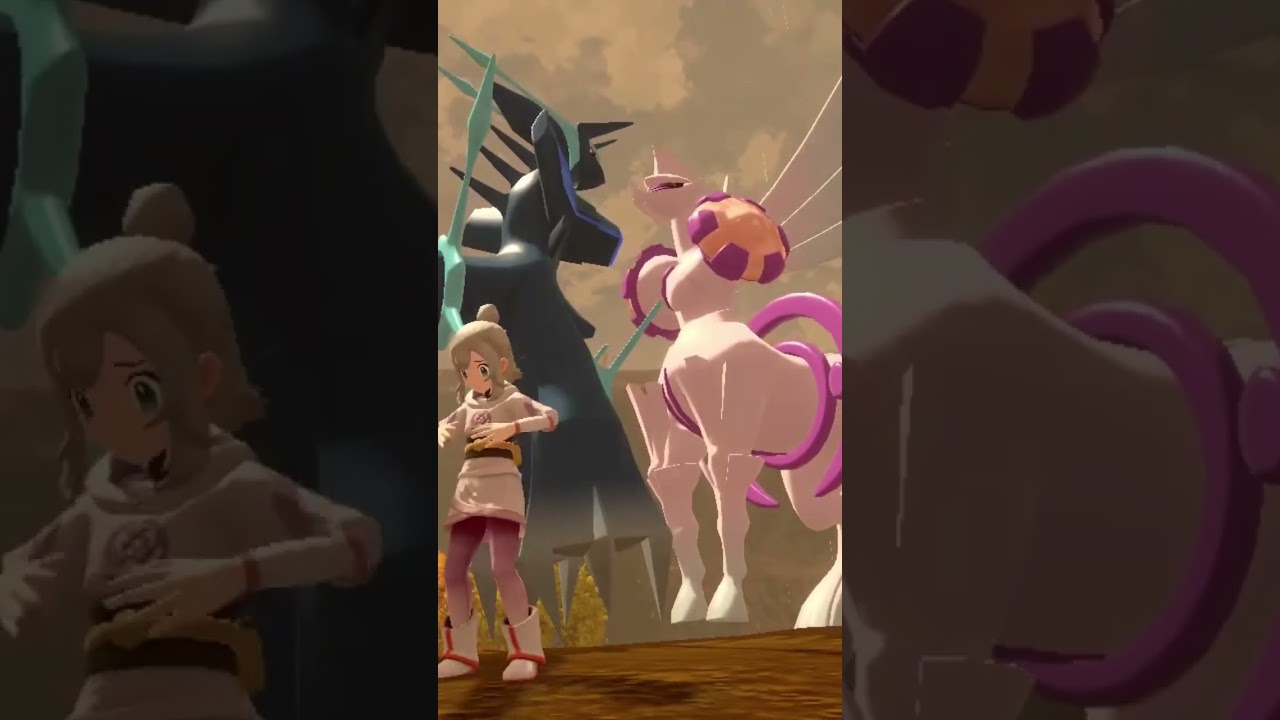 ディアルガにそっと口付けするパルキア【ポケモン】#ポケモン #ポケモンレジェンズ #ポケモンレジェンズアルセウス #ポケットモンスター