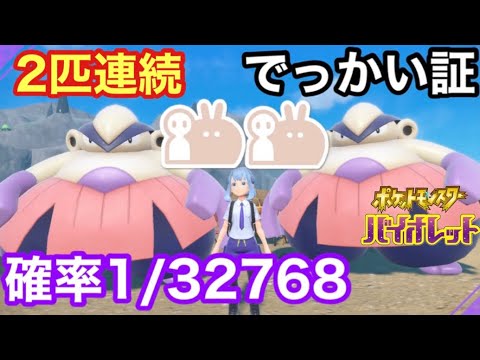 【色証】２匹連続で最大サイズ色違いハリテヤマを厳選！【ポケモンSV】