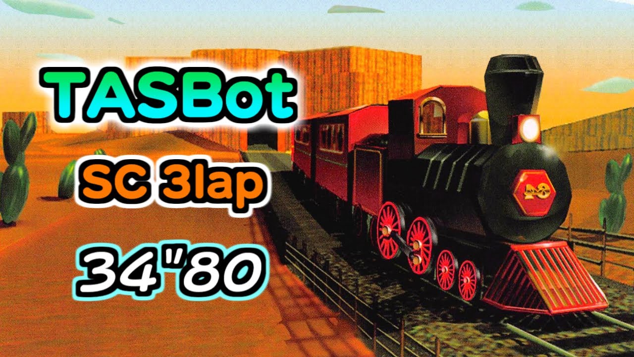 【TASBot】カラカラさばく SC 3lap 34"80 マリオカート64