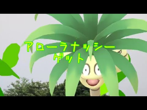 ポケモンGO アローラナッシーGET！