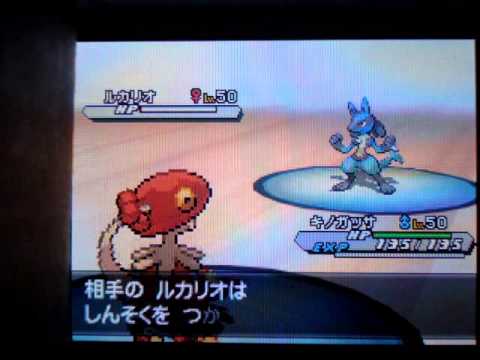 ポケモンBW2 VSエルフーン･ルカリオ Pokemon