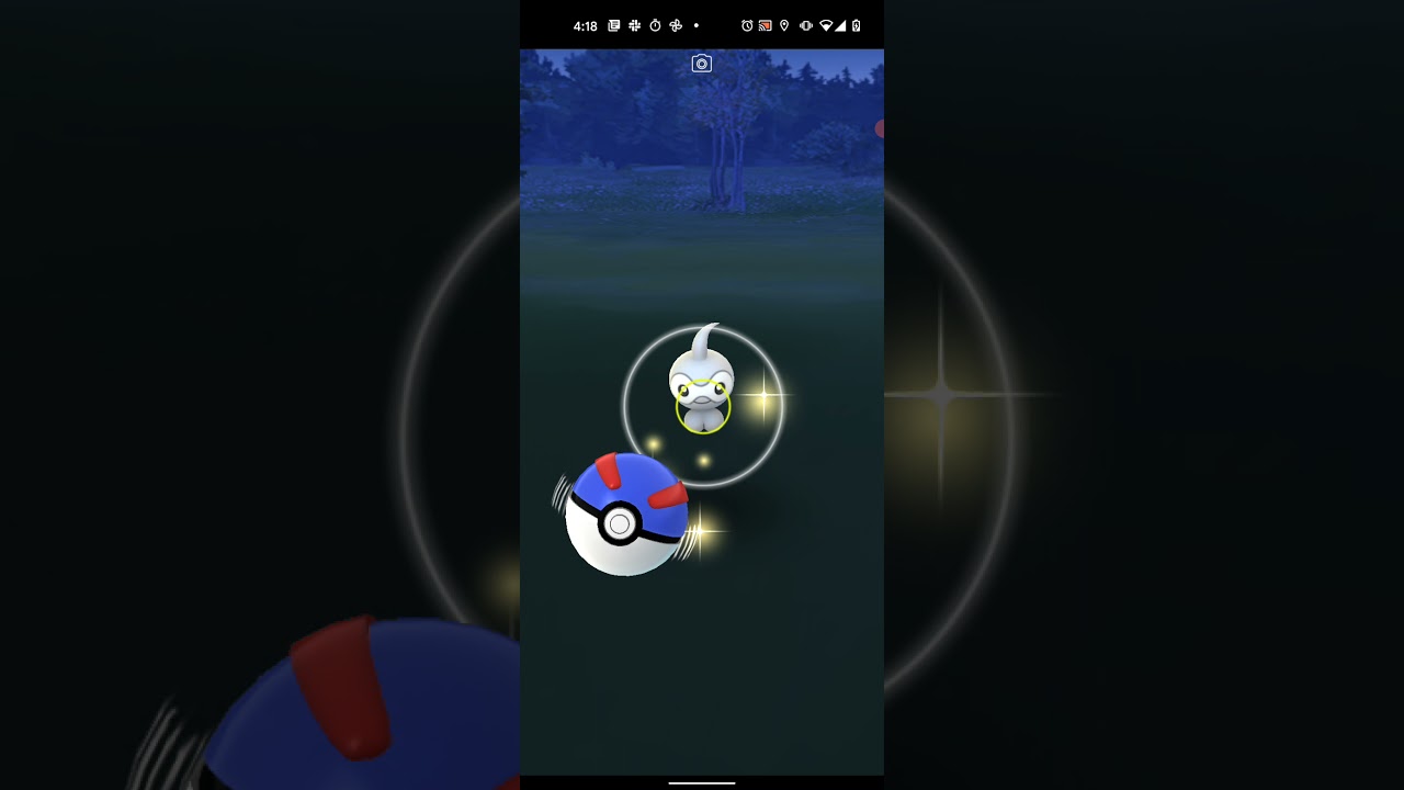 【ポケモンGO】ポワルンをワンショット・エクセレント・カーブスローでゲットしただけの動画