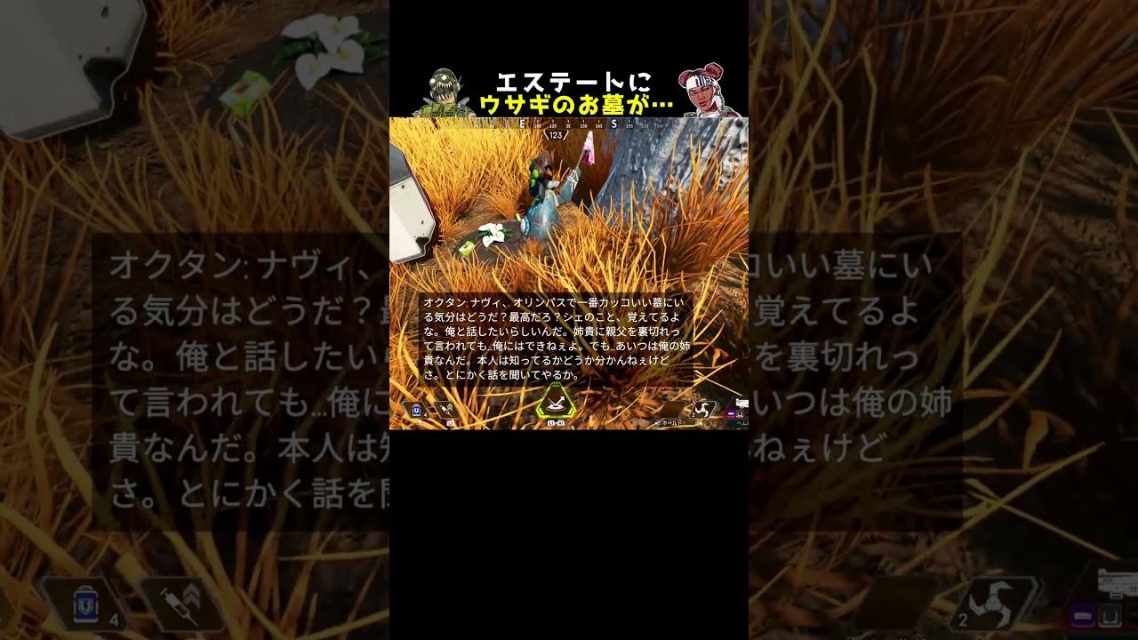 オリンパスにオクタンが飼っていたウサギのお墓が…【APEX】#Shorts