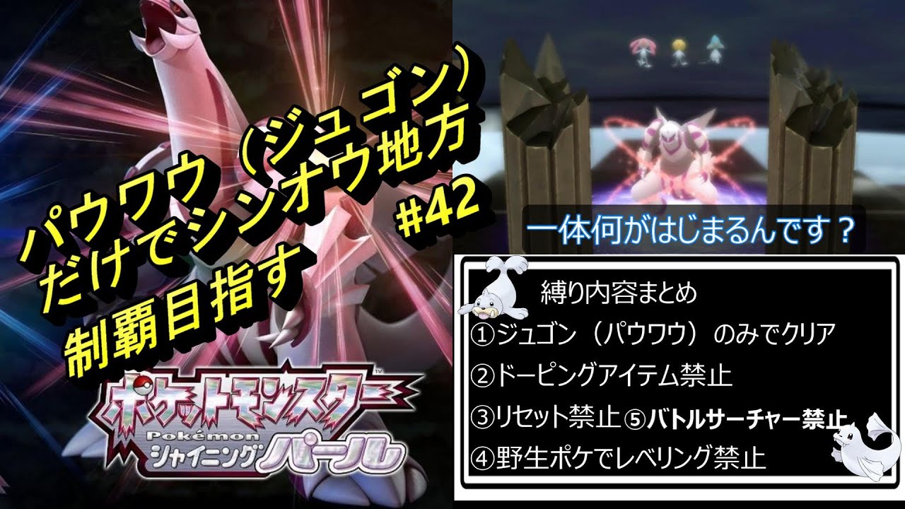ポケモンSP　ジュゴン一匹で殿堂入り目指します　#42