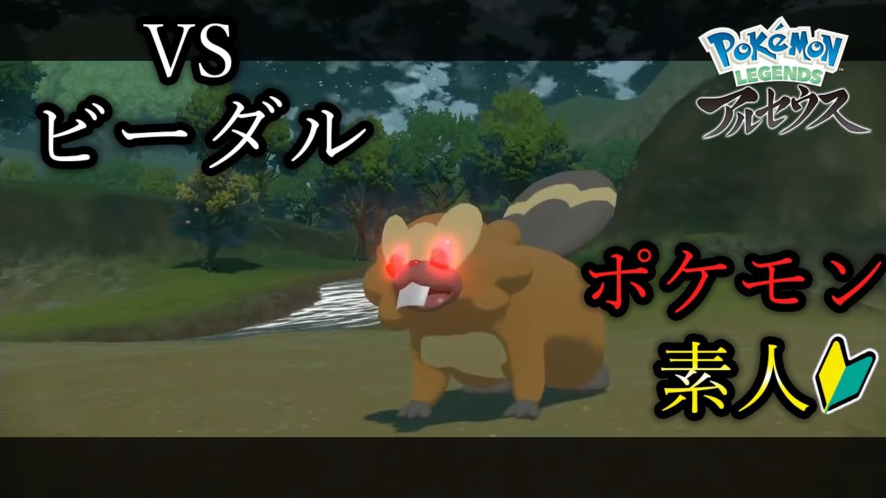 【レジェンズ アルセウス】オヤブン（ビーダル）にボコボコにされるポケモン素人【Pokémon LEGENDS アルセウス】