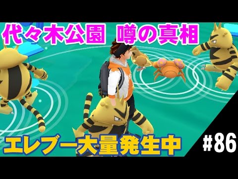 【ポケモンGO】代々木公園 噂の真相 エレブー大量発生中