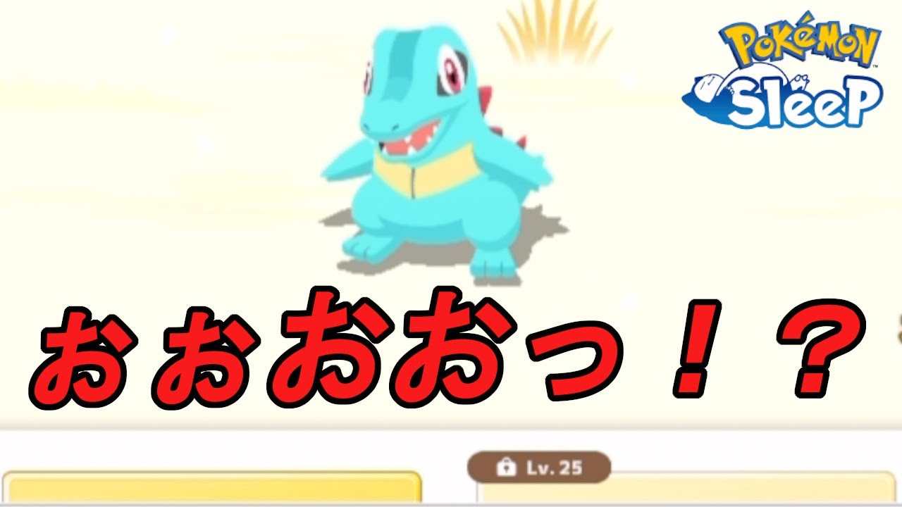 ワニノコきのみSチャンス！！【ポケモンスリープ】