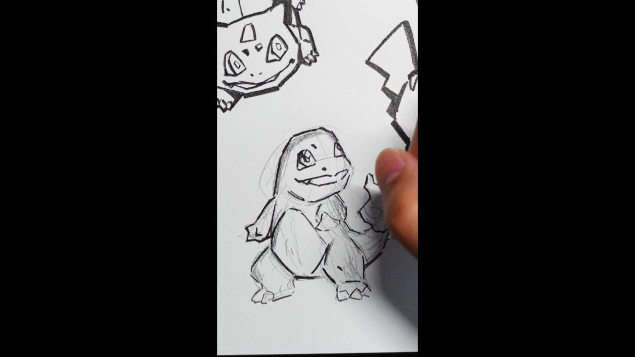 【ポケモン】　ヒトカゲを描いてみた
