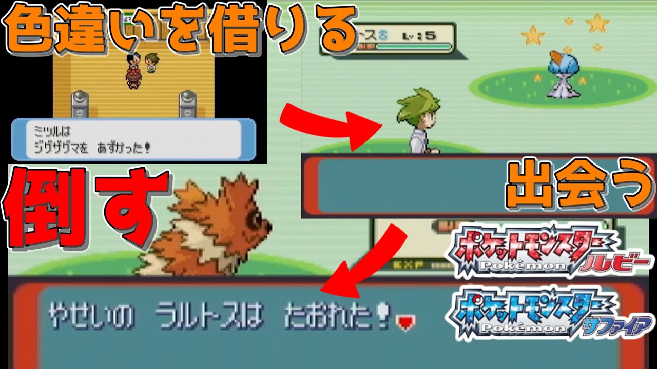 【13兆分の1】ミツルが色違いのジグザグマを借りて色違いのラルトスを倒す乱数調整！【ゆっくり実況・解説】