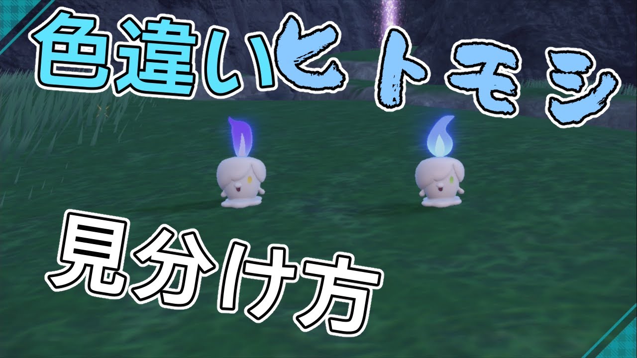 色違いヒトモシの見分け方【ポケモンSV】