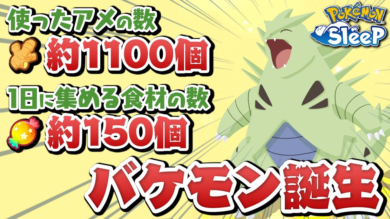 【げんきと食材の暴力】2週間バンギラスを使った感想をお話しします【ポケモンスリープ】
