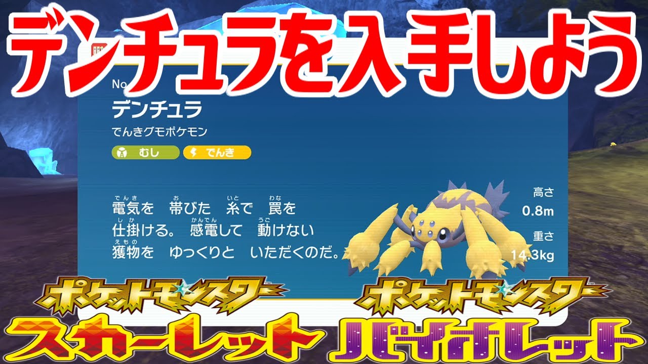 【ポケモンSV】デンチュラを入手しよう【ポケットモンスター スカーレット・バイオレット ゼロの秘宝 藍の円盤】Pocket Monsters