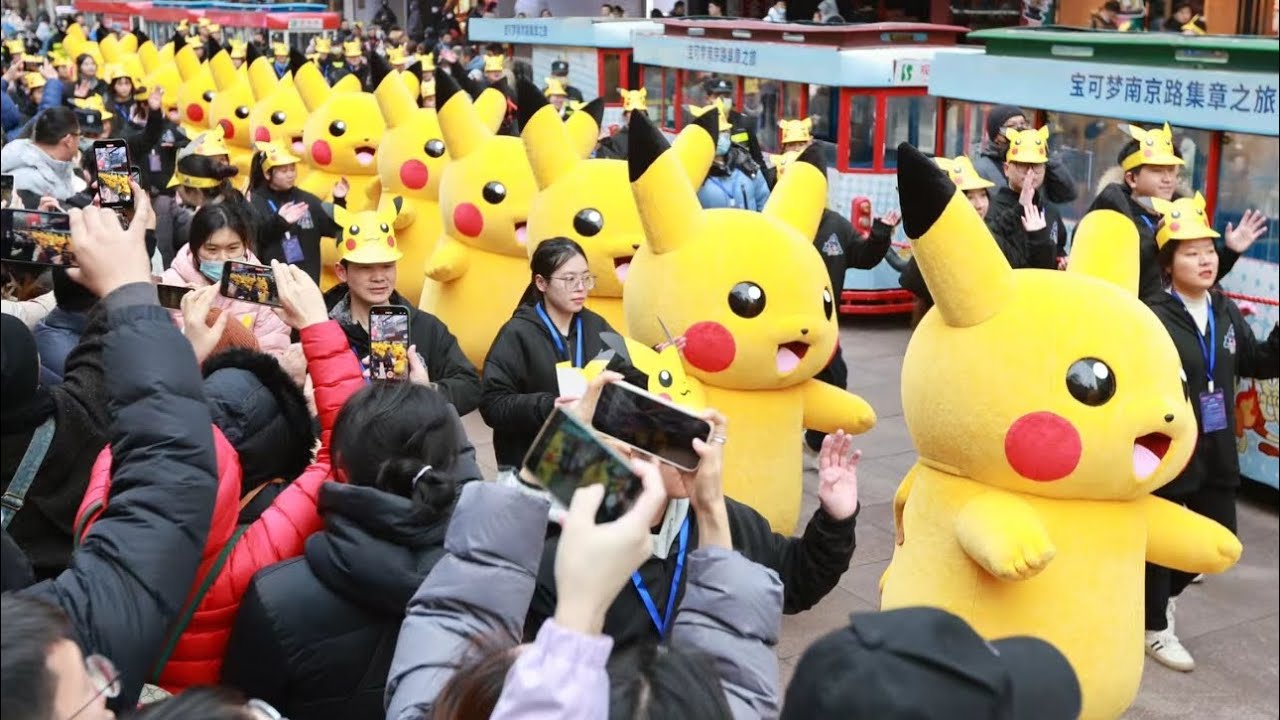ピカチュウ大行進に中国が大興奮!!ピカチュウが上海に降臨