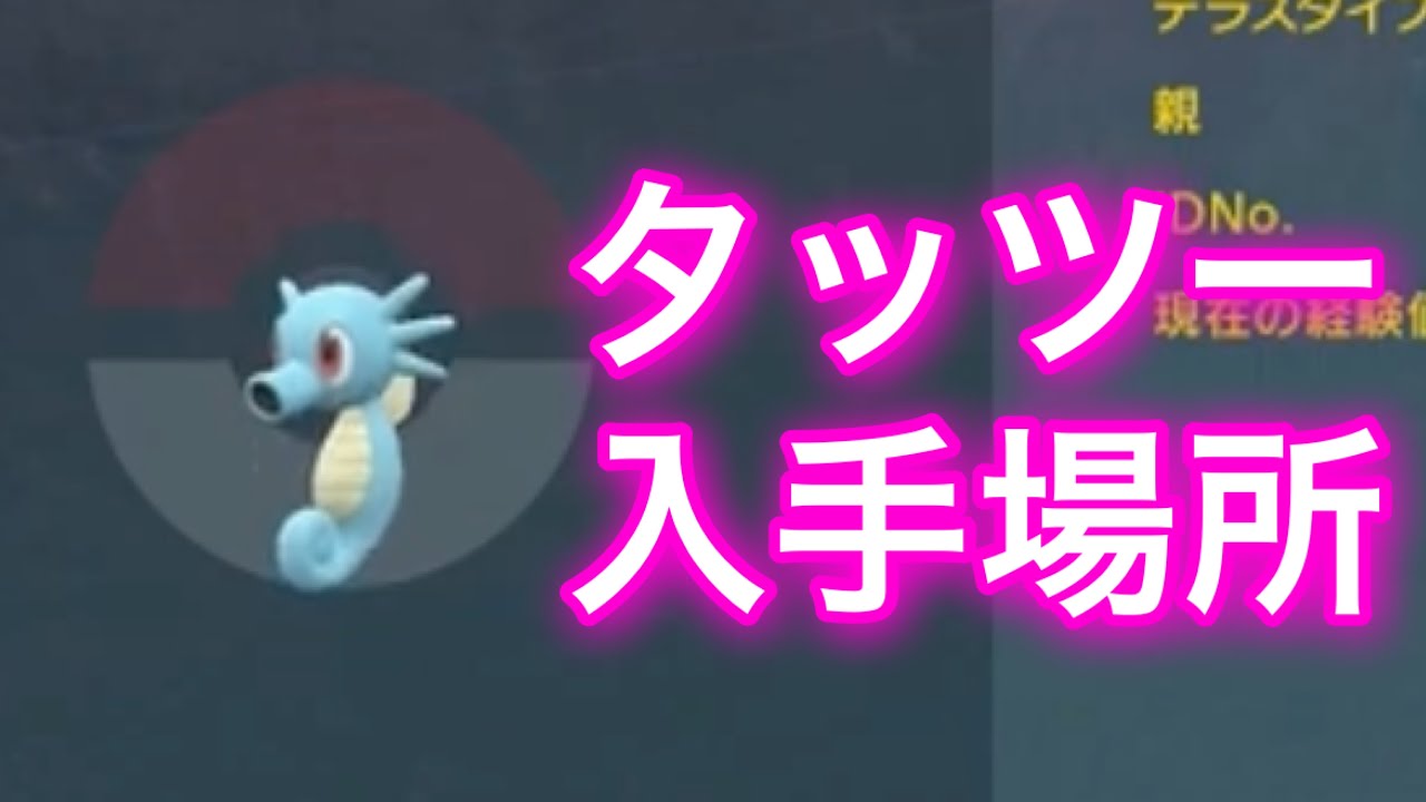 【ポケモンSV】【藍の円盤】タッツー入手場所