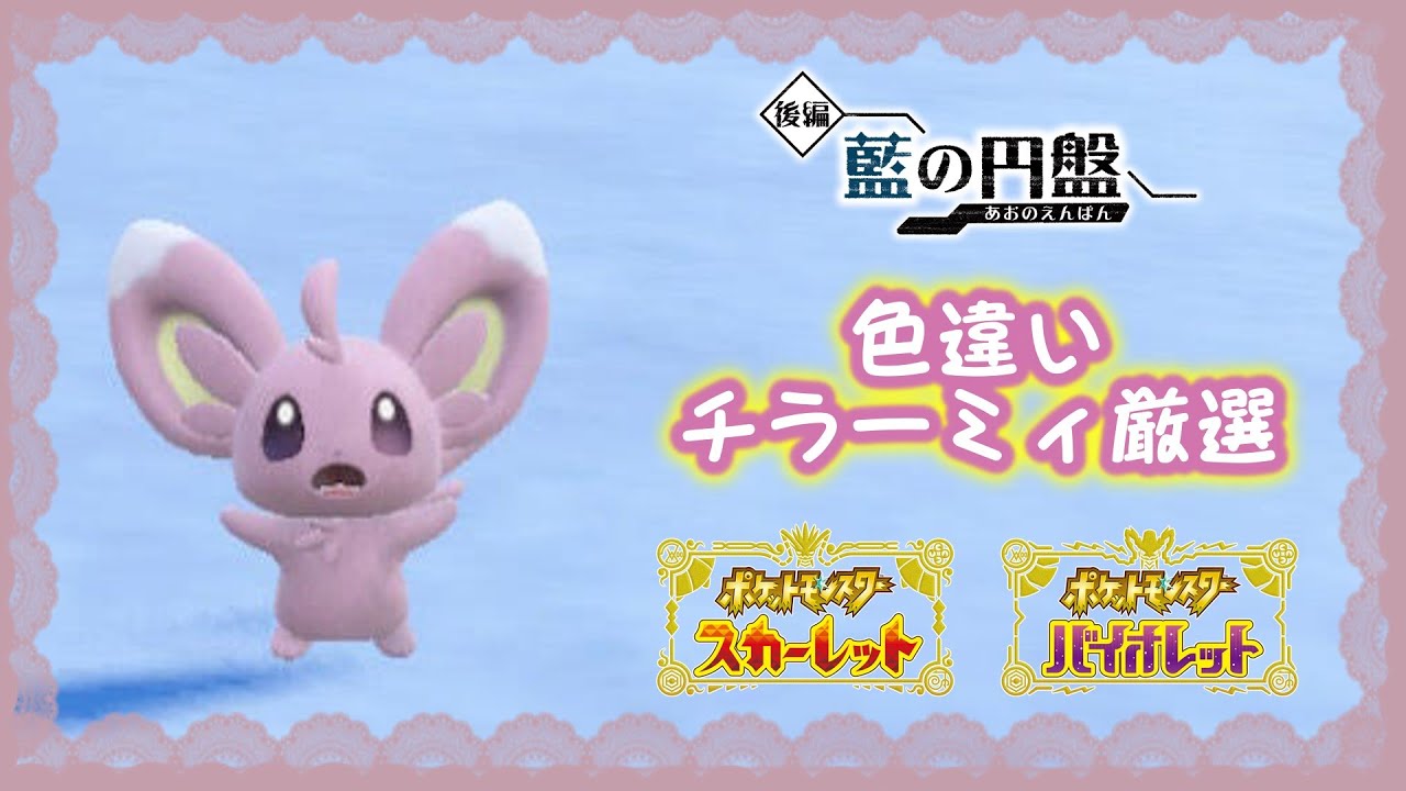 【ポケモンSV】色違いチラーミィ厳選【藍の円盤】【ゼロの秘宝】
