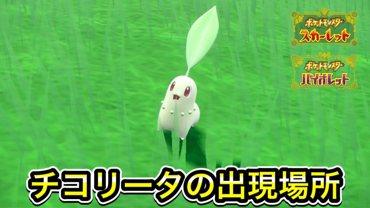 【ポケモンSV】チコリータの入手方法！出現場所まで案内します