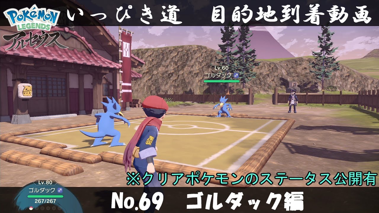 【いっぴき道攻略】No.69 ゴルダック編【Pokémon LEGENDS アルセウス】