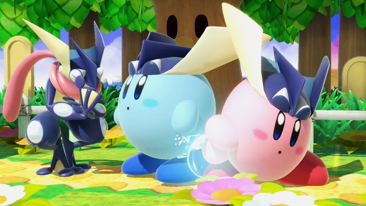 【ゲーム遊び】カービィ忍者 ゲッコウガ先生と忍び修行 スマブラSP【アナケナ&カルちゃん】Super Smash Bros