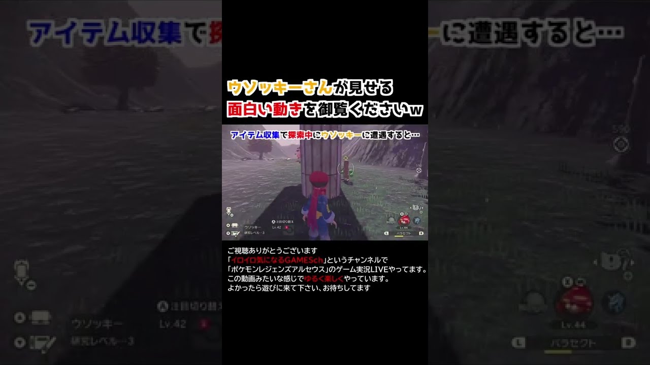 ウソッキーが見せた面白い動きｗｗｗ【Pokémon LEGENDS アルセウス】