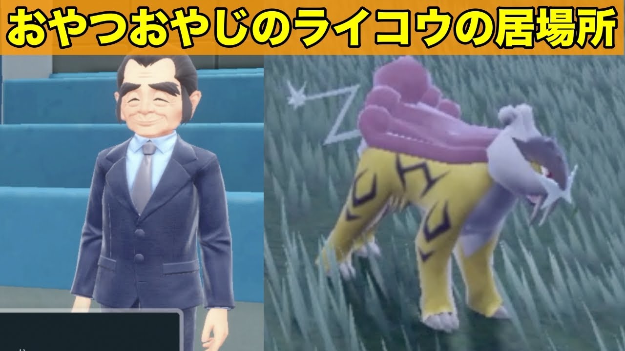 【ポケモンsv】おやつおやじのライコウの居場所行き方