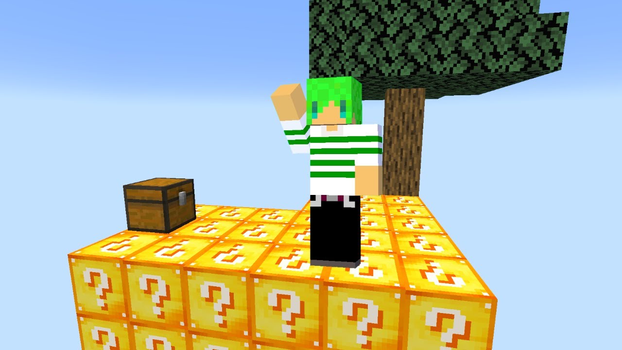 運がいい人なら1分でラッキーブロック島クリアできる説