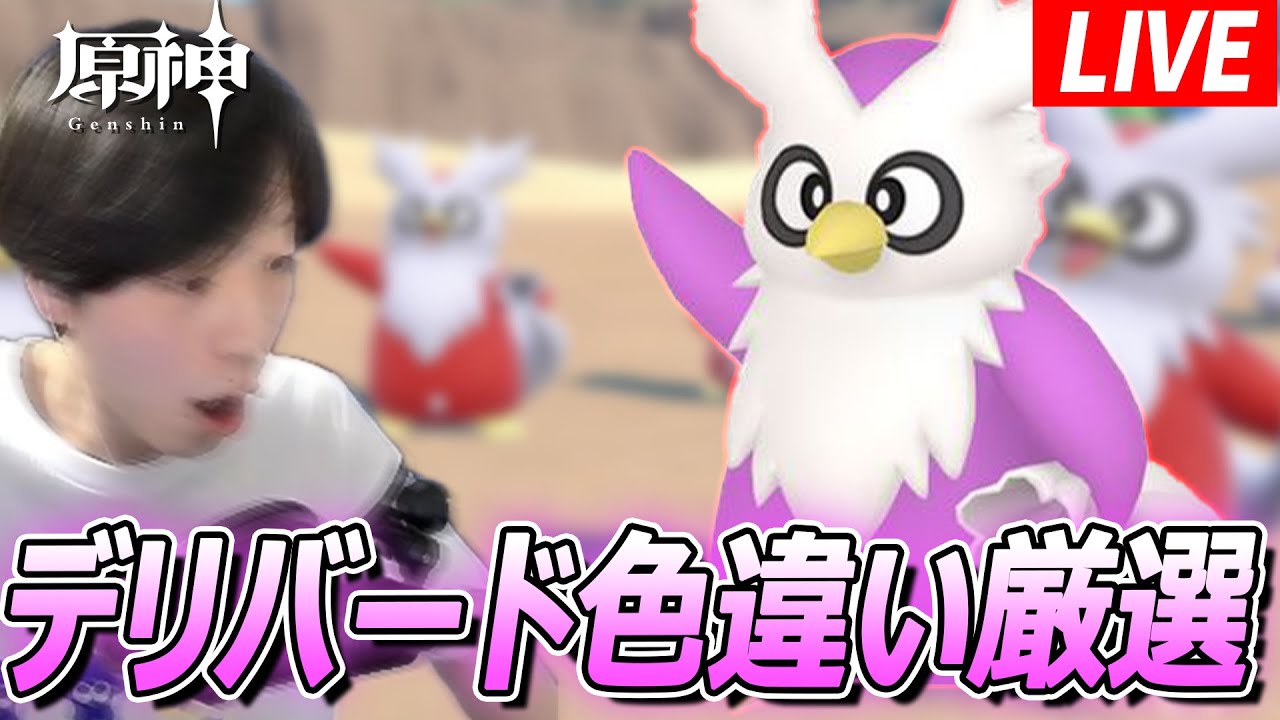 【ポケモンSV】オシャボガチャの素材最高率周回イベ！デリバード色違い厳選しつつ素材集める！/しろーん   #Pokémon #ポケモンSV