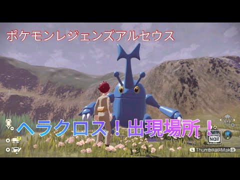 「ポケモンレジェンズアルセウス」ヘラクロス！出現場所！
