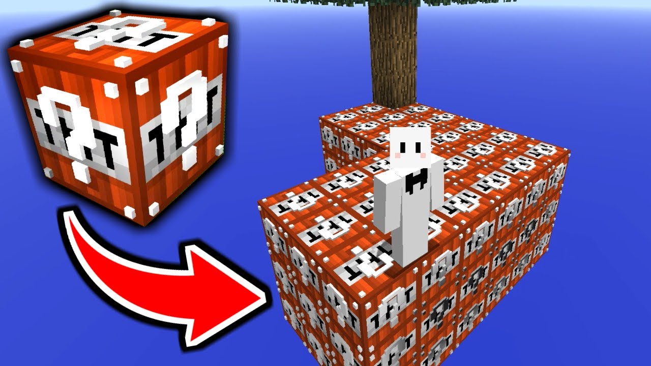 危険すぎるTNTラッキーブロック島でサバイバル【マインクラフト】