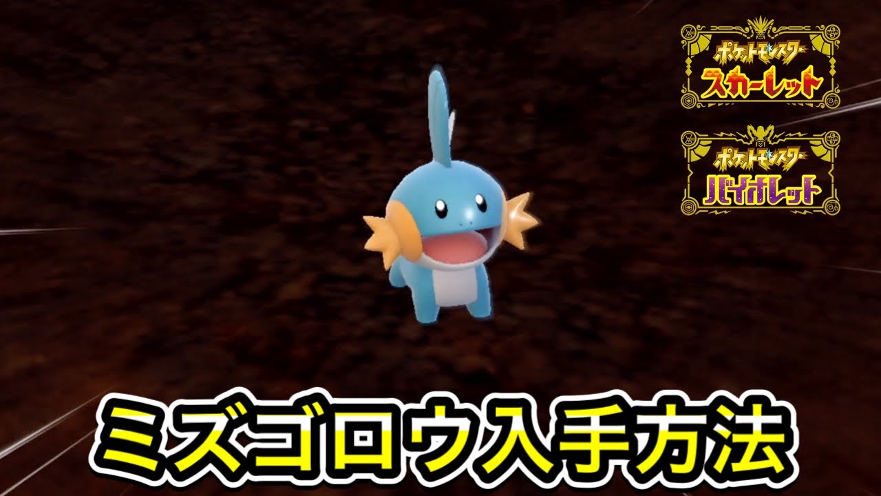 【ポケモンSV】ミズゴロウの入手方法！出現場所を教えます