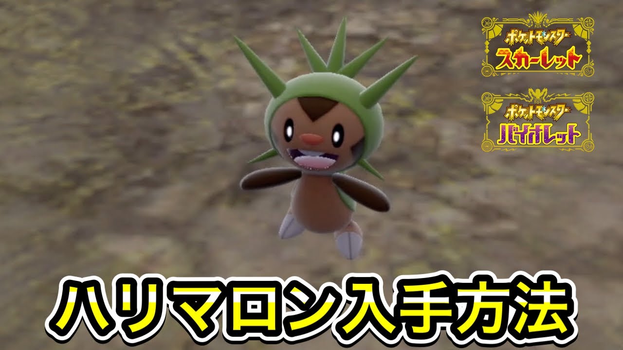 【ポケモンSV】ハリマロンの入手方法！出現場所を教えます