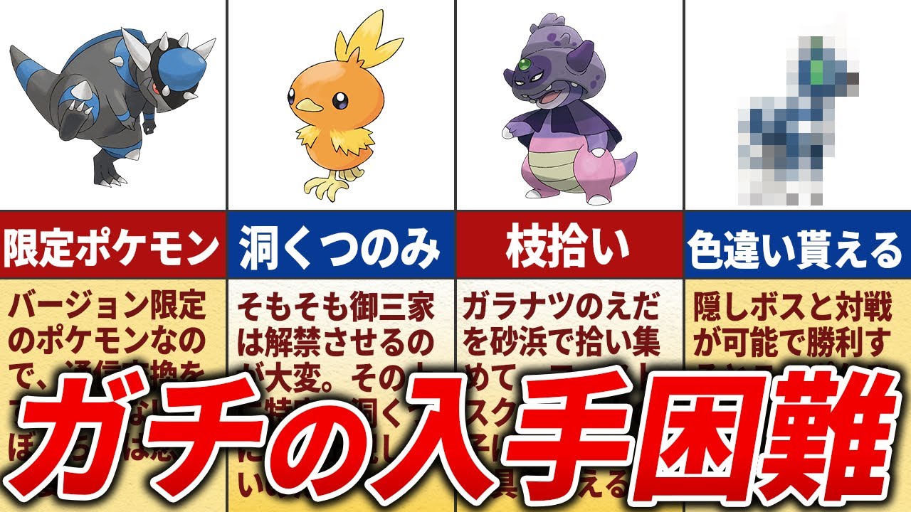 藍の円盤で入手困難なポケモンTOP13【ポケモンSV】