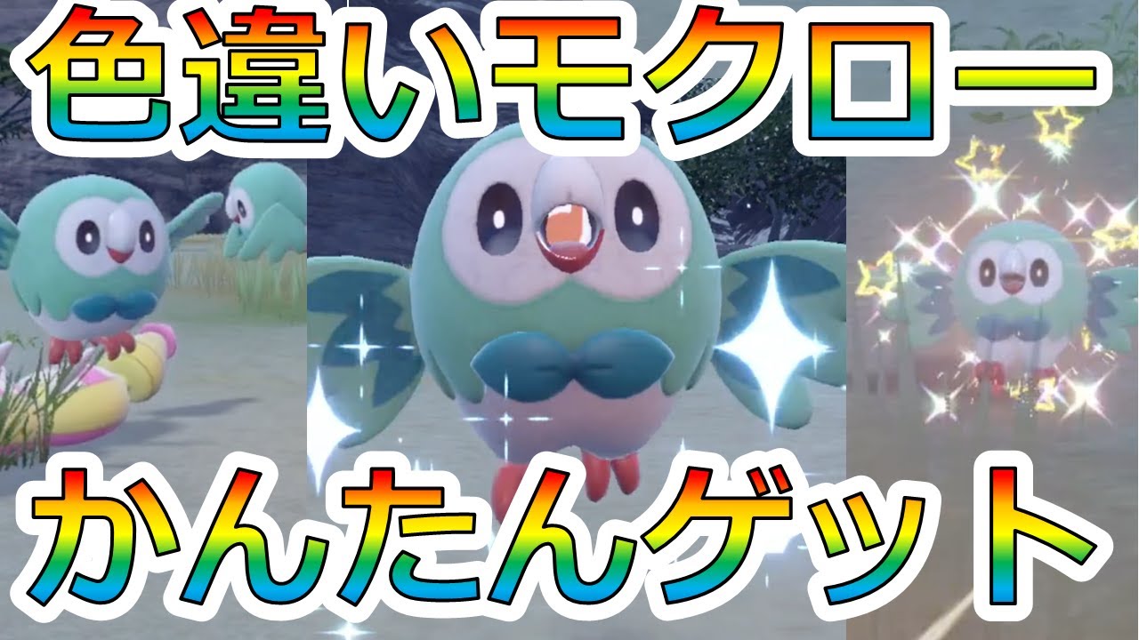 みんな大好きモクロー色違い厳選！！【ポケモンSV】【色違い】【モクロー】【センタースクエア厳選】