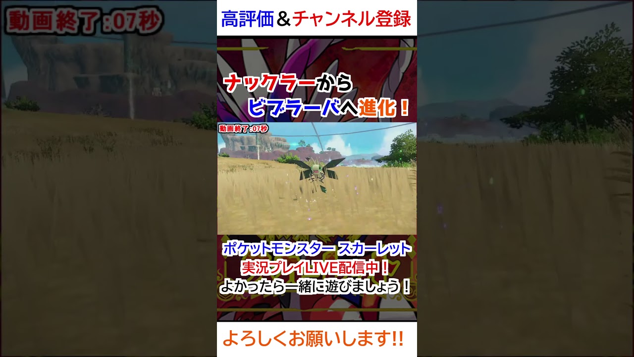 ナックラー→ビブラーバ進化【ポケモンSV】