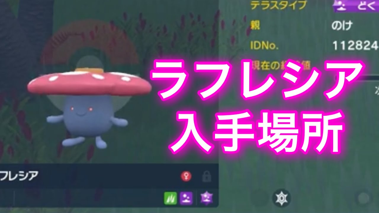 【ポケモンSV】【藍の円盤】ラフレシア入手場所