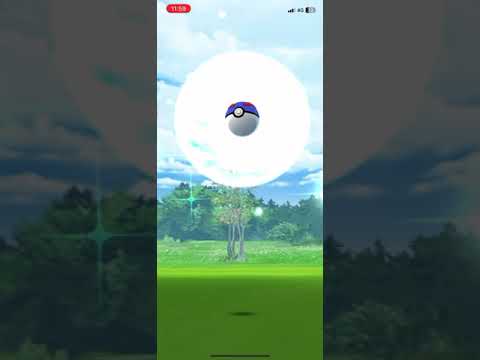 Pokémon GO curveball catch on my iPhone