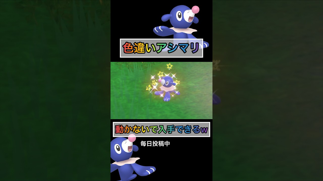 色違いアシマリがこんな簡単に手に入っていいの？w 【#ポケモンsv 】