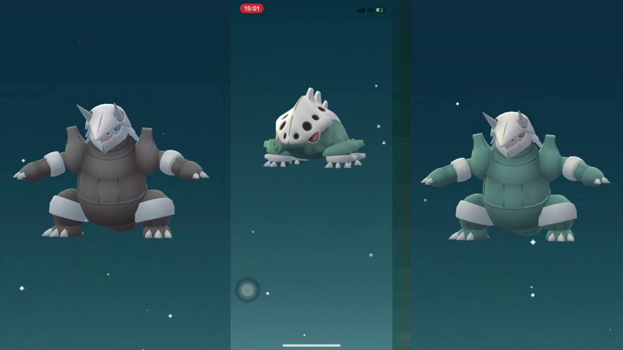 ポケモンGO:色違いココドラ進化比較