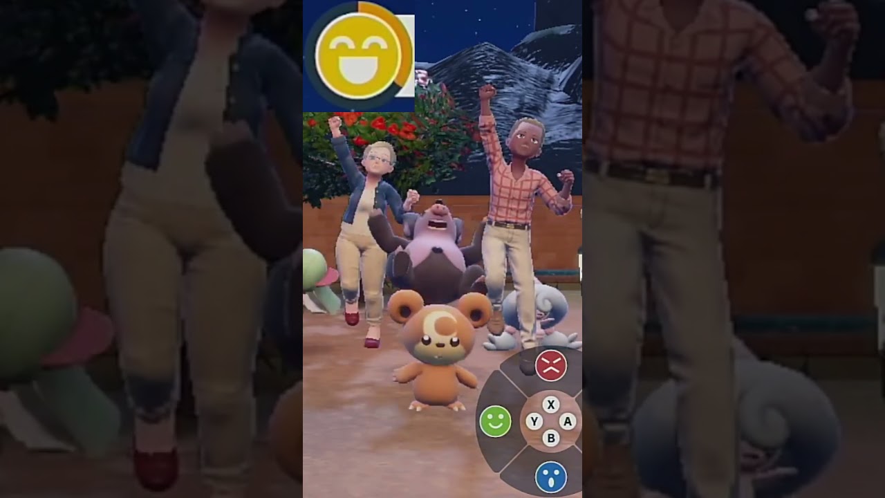 【ヒメグマ】ポケモンエクササイズ【パルデア図鑑No.215】#Shorts #ポケモンsv #pokemon