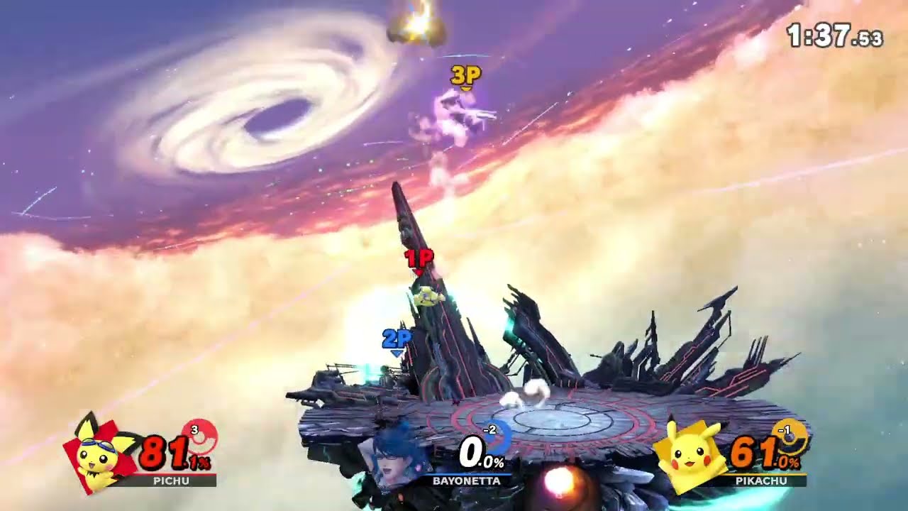 スマブラSP リプレイ タイム制 7660 [23年12年分]【ピチュー ※リンチの疑い 1P自分】