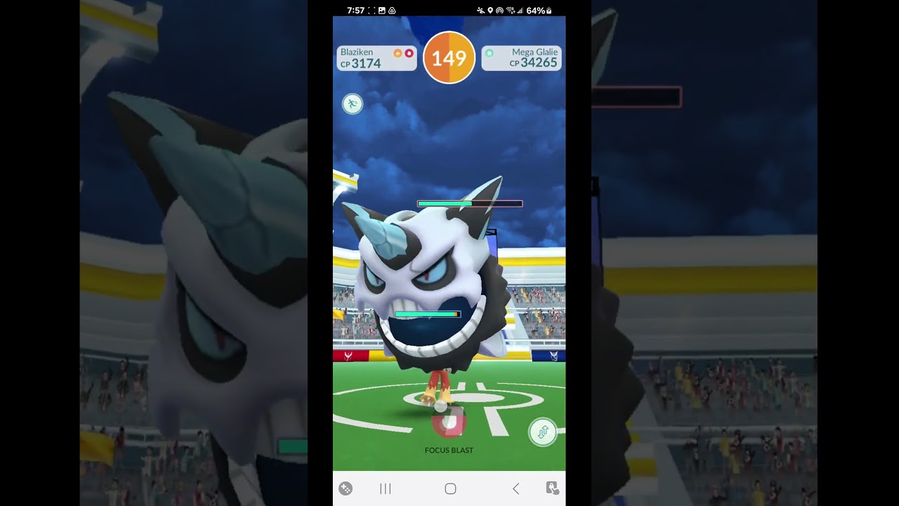 Mega Glalie Solo #pokemongoshorts #legendaryraids #solo #regigigas #pokémongovideos#pogoraids