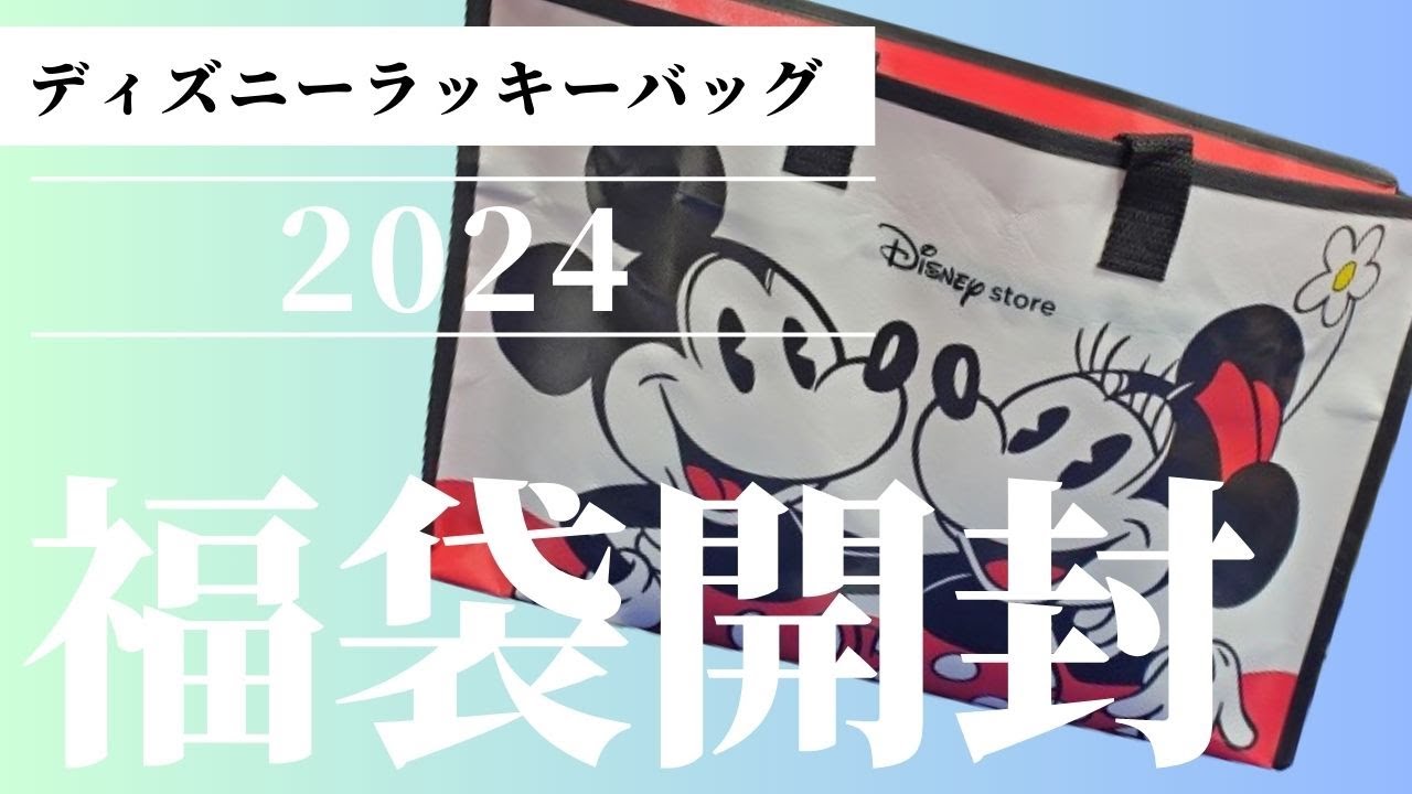 【これは買い!!】ディズニーストアの2024ラッキーバッグ開封