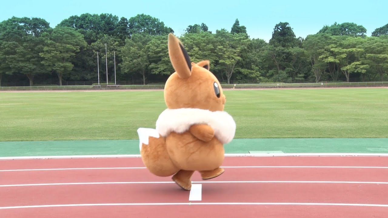【公式】イーブイ vs ピカチュウ勝つのはどっち？ 種目：走り幅跳び