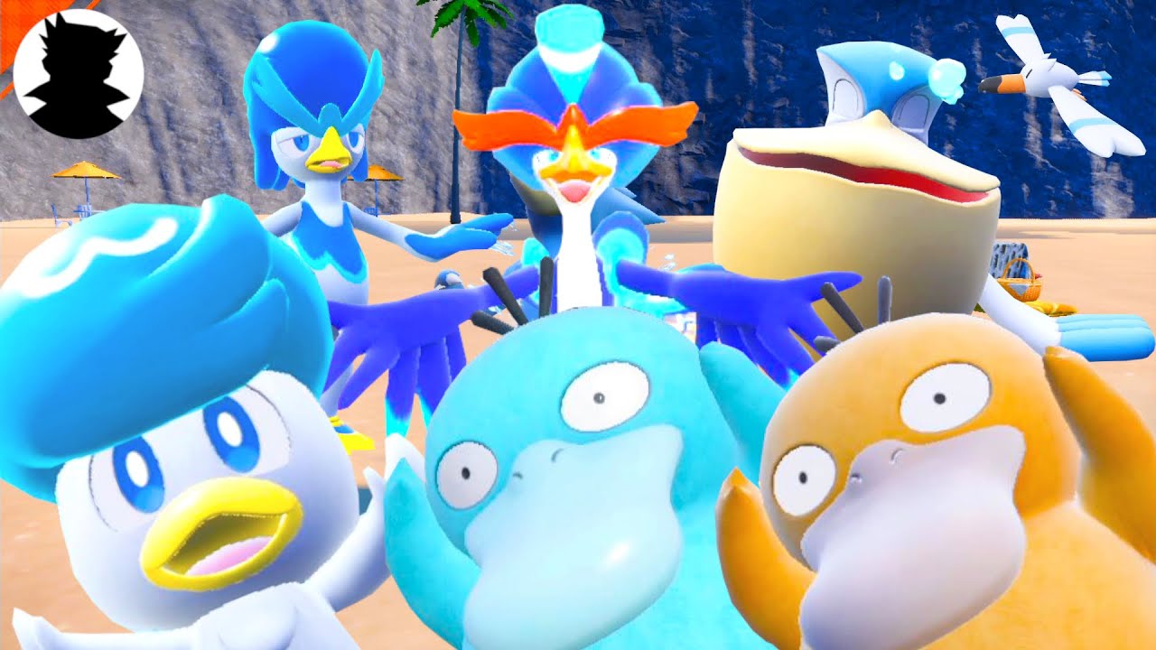 【ポケモンSV】クワッス・コダックたちの進化系＆色違いとかわいいピクニック！