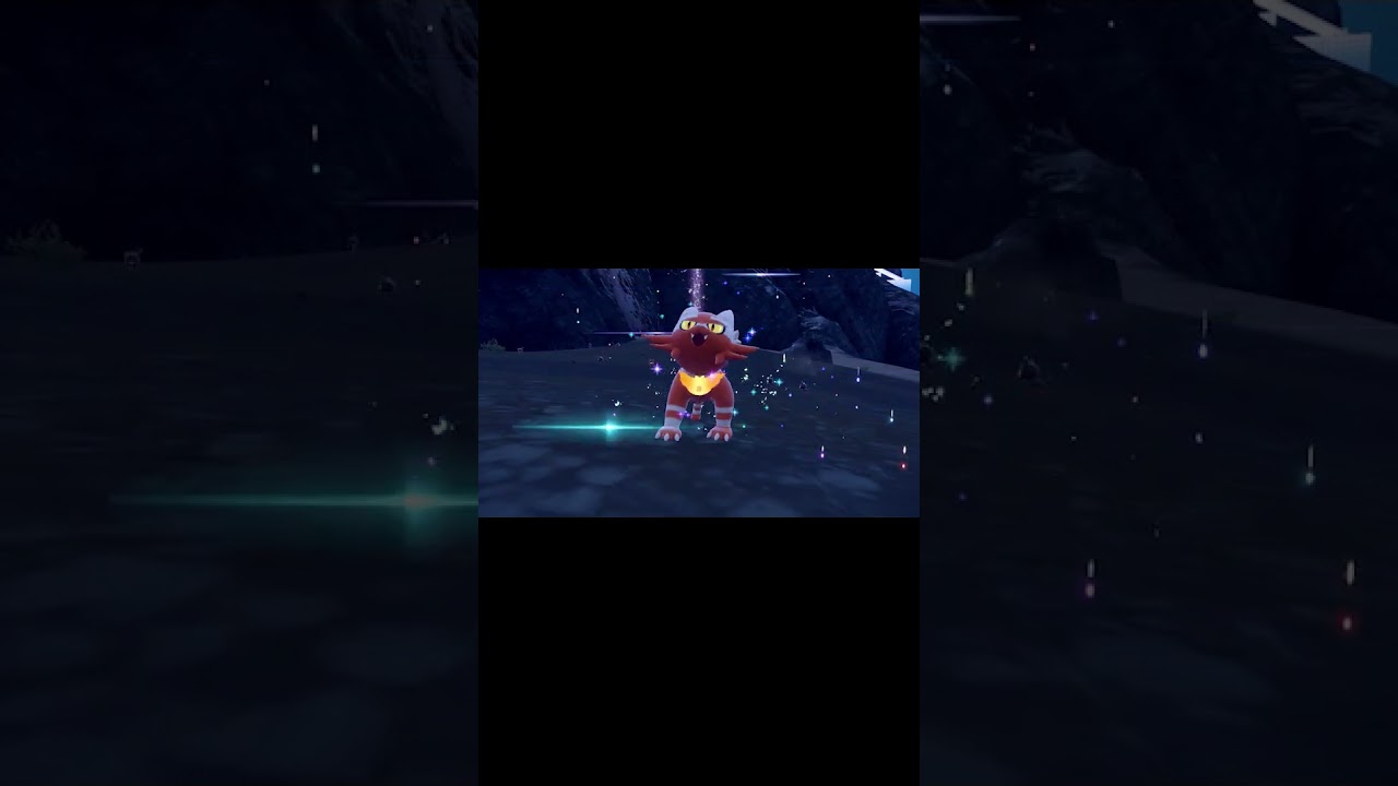 色違いのニャビー・ニャヒート・ガオガエンきちゃ！ #shorts #ポケモンsv #色違い #藍の円盤