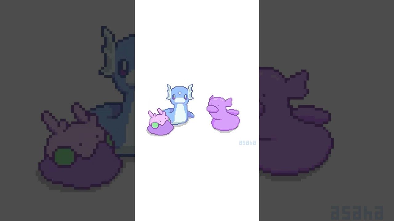 ヌメラのご要望に応えるメタモン　#pixelart #ポケモン