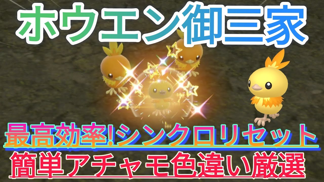 【ポケモンSV色違い】大量発生なし！アチャモ色違い厳選