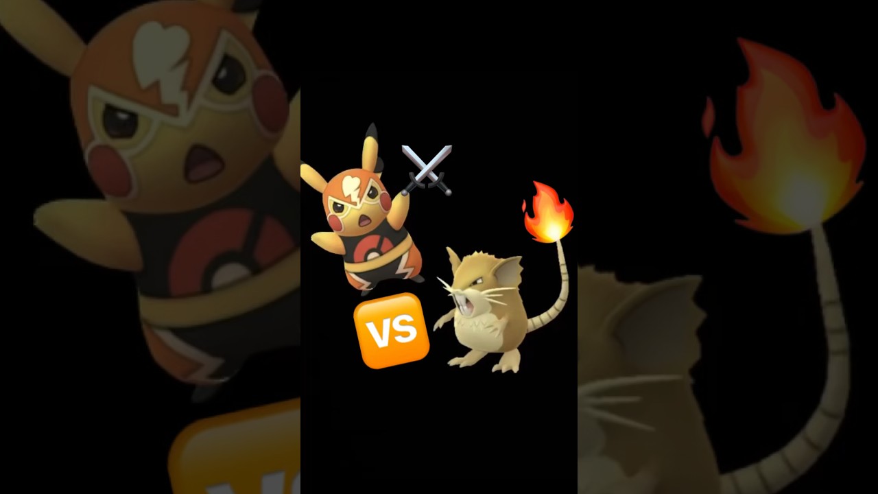 Lv Max 摔角皮卡丘;Who will win🥇🥴#ピカチュウ#ラッタ#ダゲキ